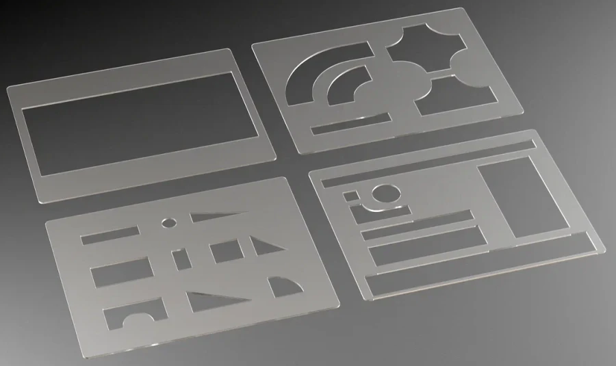 Geometric Shape Stencils for Drawing, Model A8