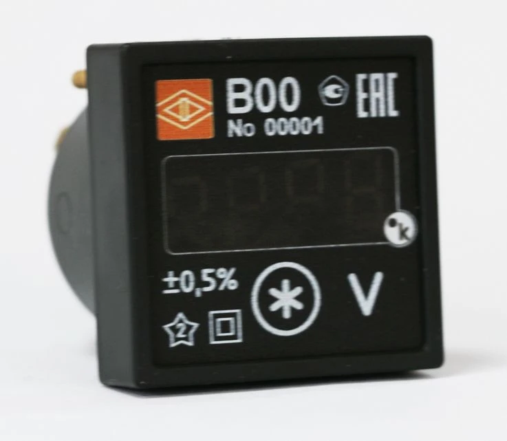 Digital Panel Voltmeter V00 for AC/DC Voltage Measurement