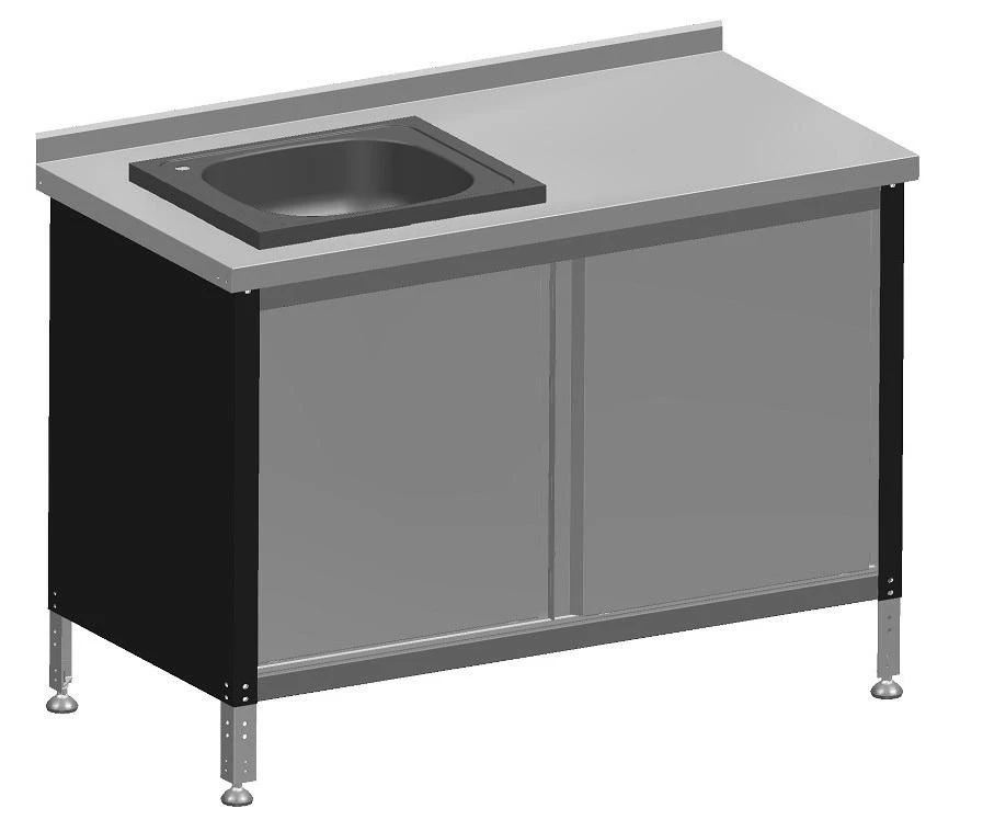 Folding Table with Sink for Food Preparation STKM