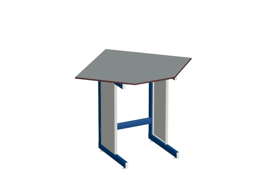 Corner Laboratory Table for Lab Depth 600 and 900 mm, Model USL-U