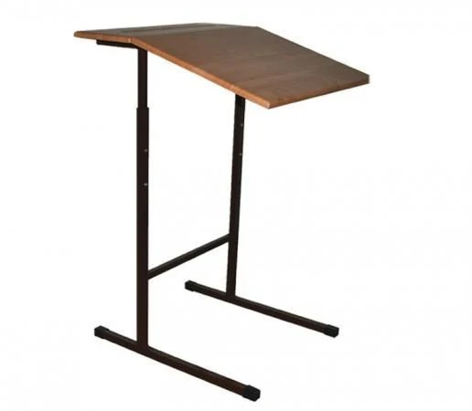 Adjustable Desk with Inclined Surface - Edelwood