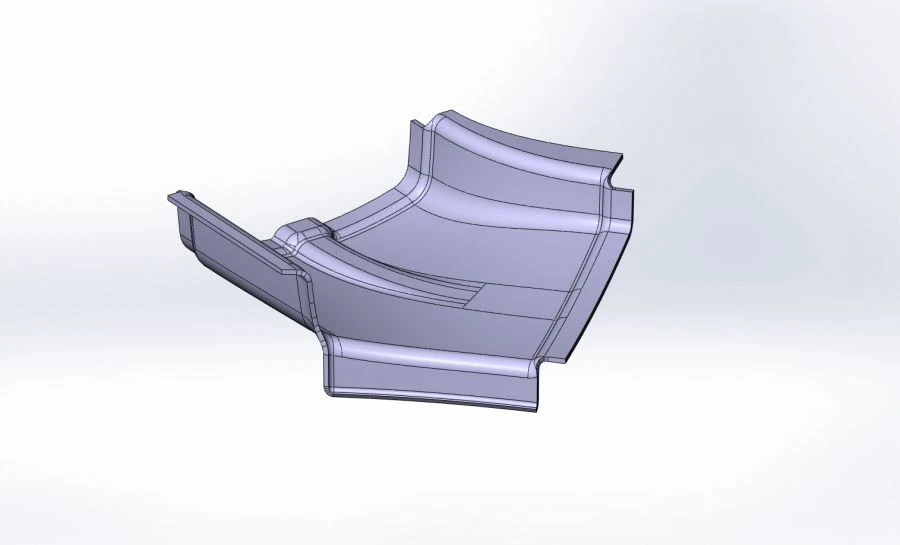 Polyester Fiberglass Adapter for Vehicle Cladding 6299-401-8100390