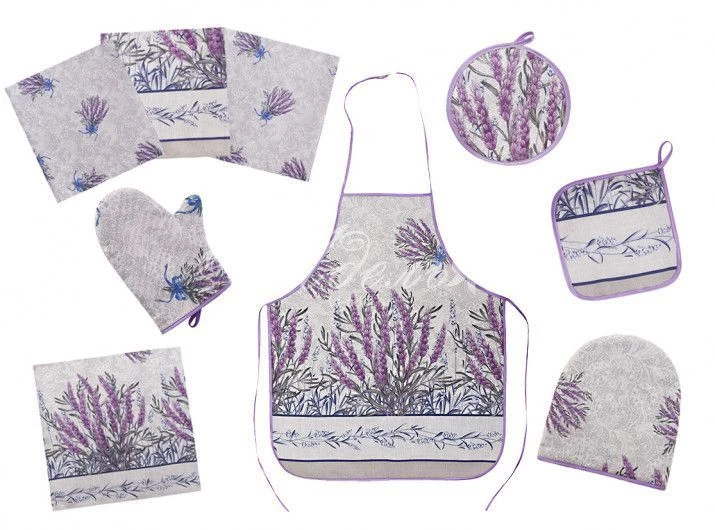 Cotton Fabric Oven Mitts - Set and Individual Items