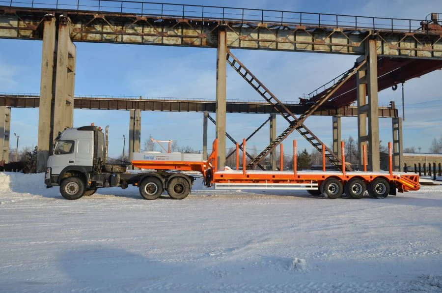 Heavy-Duty Semi-Trailer for Transporting Large Equipment and Containers Politrans 94163-031