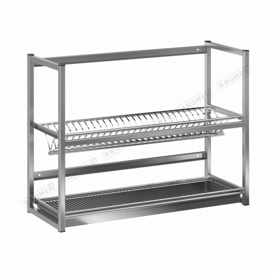 Kitchen Dish Drying Rack for Plates and Glasses PKSP