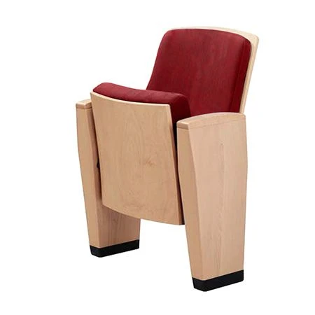 Comfortable Auditorium Chair with Wooden Frame - Europa Model