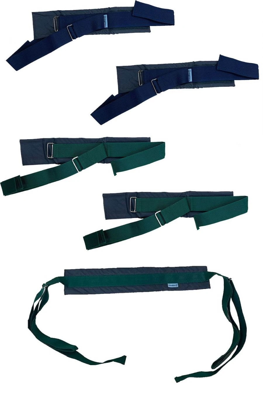 Patient Restraint Soft Strap Set with Frames (2 Arms, 2 Legs, 1 Thigh)