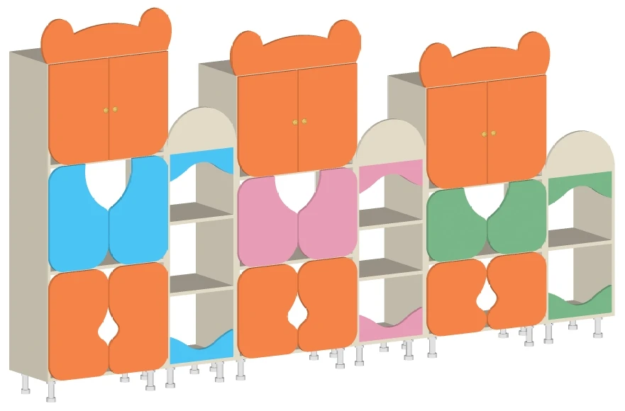 Children's Wall Unit "Three Bears" Art. S.06.68