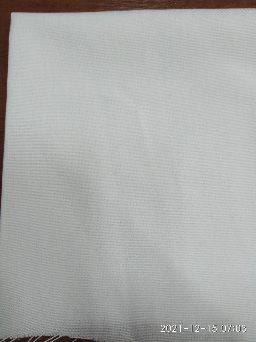 Bleached Polyester-Viscose Shirt Fabric Art. R6122