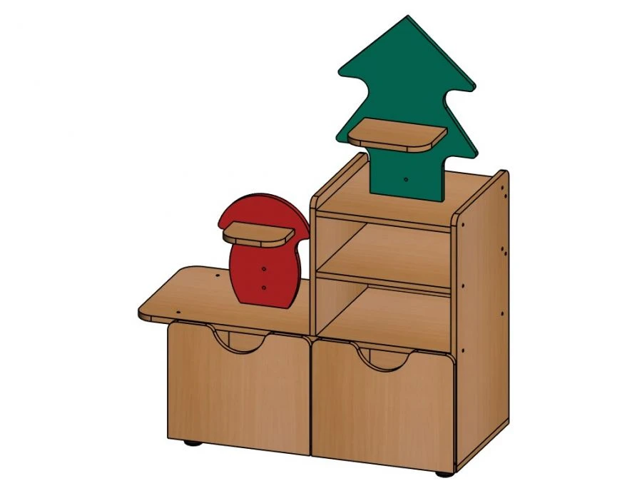 Left Shelf "P-St-1" from "Polyanka" Set / SJ39