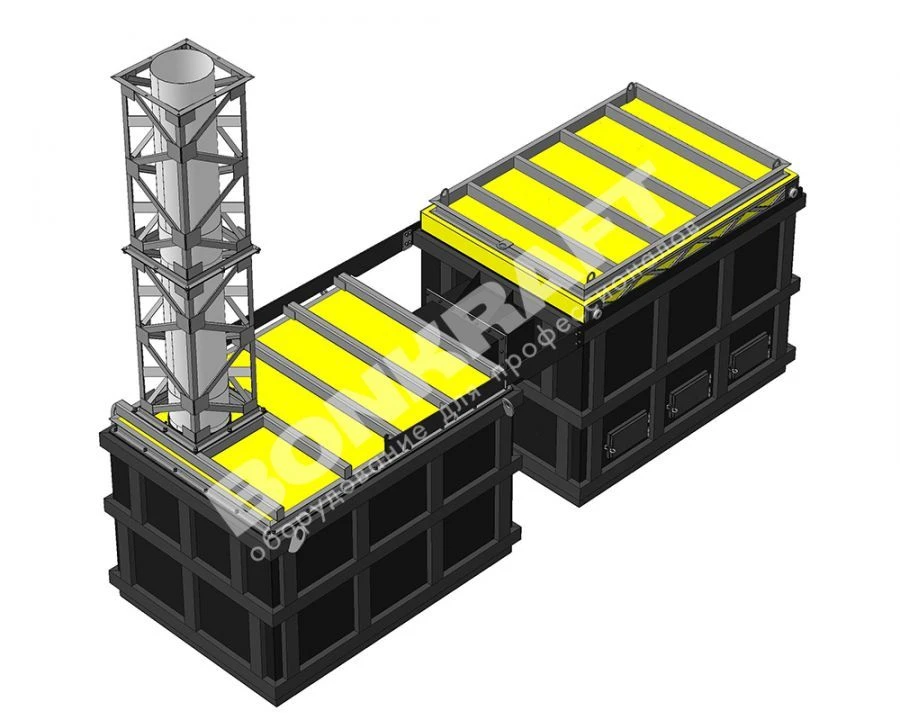 High-Tech Incinerator for Waste Disposal IУ-1000-Ураган