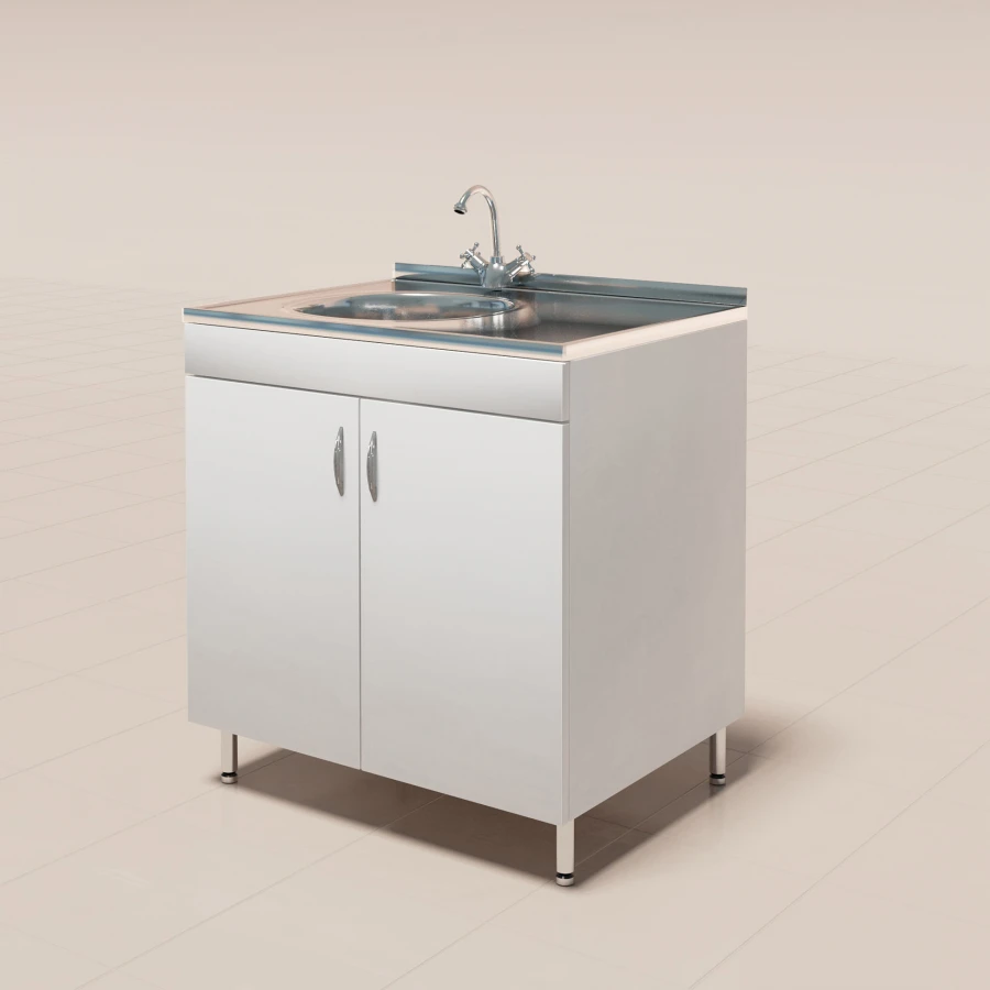 Stainless Steel Sink Table with Single and Double Sinks - SM Model