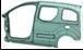 Left Side Panel without Passenger Compartment with Two Windows, Art. No. 9803116880/9803116881/9803116882