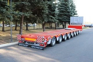 Low-Loader Semi-Trailer 9942D7 for Heavy Transport