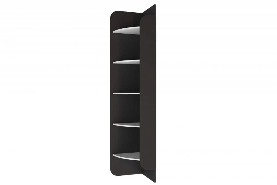 Modern Type 1 LD.520080.000 End Shelf Unit (White/Black)