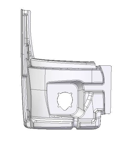 Right Inner Headlight Panel for LiAZ 525660 (Component 525660-5313146)