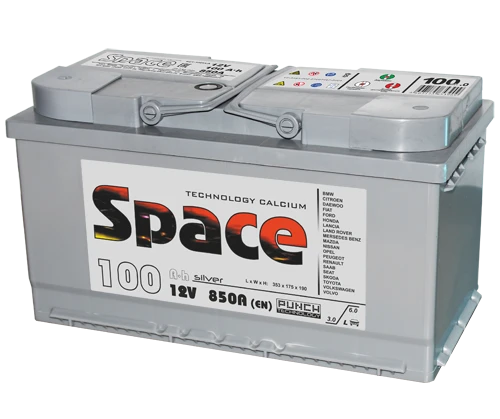 Lead-Acid Starter Battery for Internal Combustion Engines 12V 90Ah Space