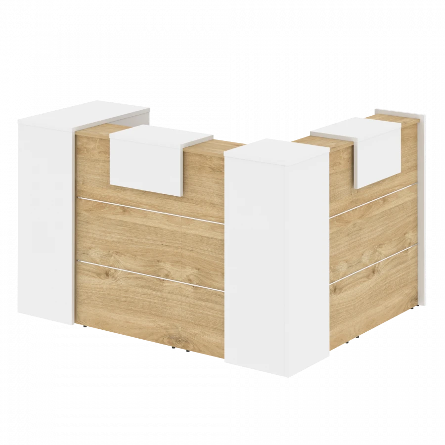 Wooden Reception Desk for Trade Enterprises - Onix Reception