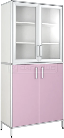 Four-Door Cabinet SHM-6 with Aluminum Frame