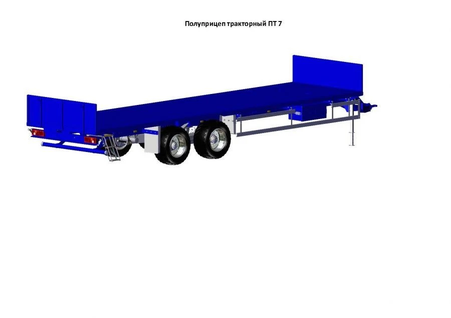 Agricultural Semi-Trailer Tonar Model PT 7 for Container Transport