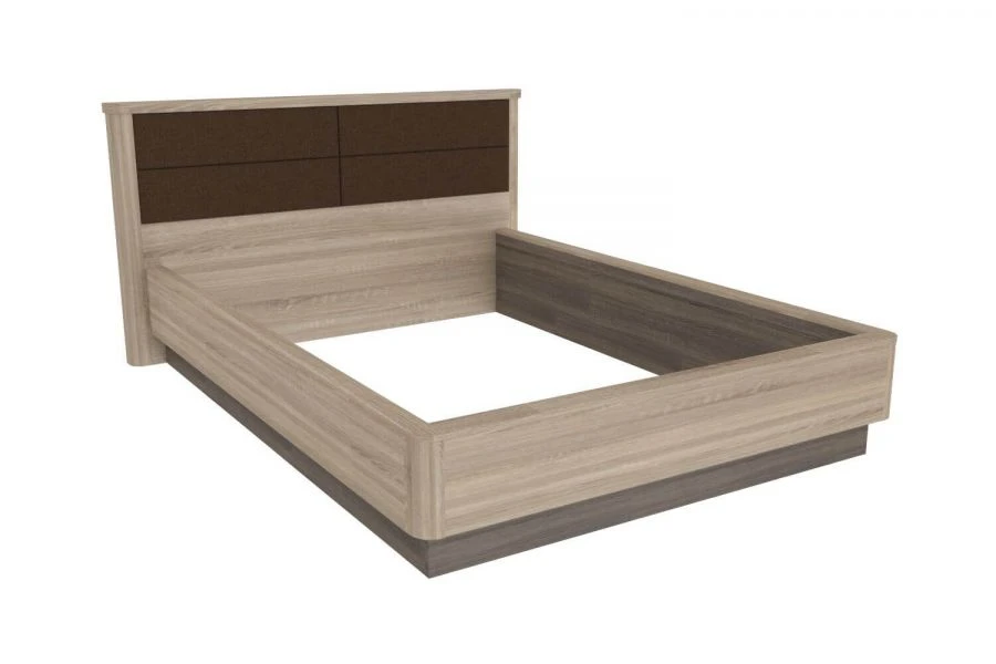 Bruna LD 631320.000 M Bed 1400 (Light and Dark Sonoma)