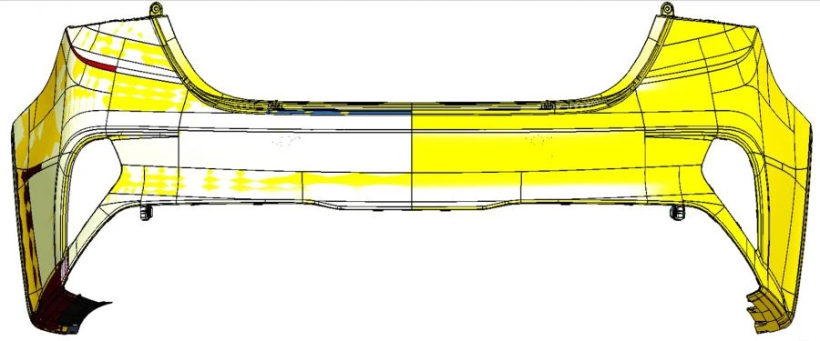 Rear Bumper Cover with Holes for KIA Models - BD-PE 86611-M6FA0