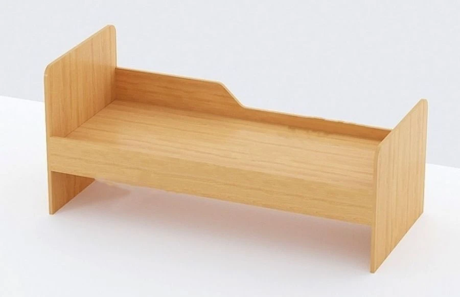 Comfortable Single-Level Children's Bed with One Guardrail, Model 10241