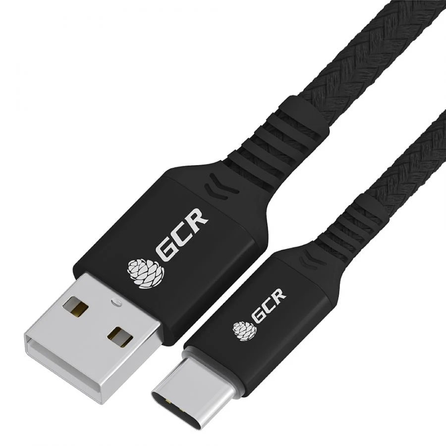 Nylon USB Type-C Cable for Fast Charging and Data Transfer, Model GCR-UCQC5N