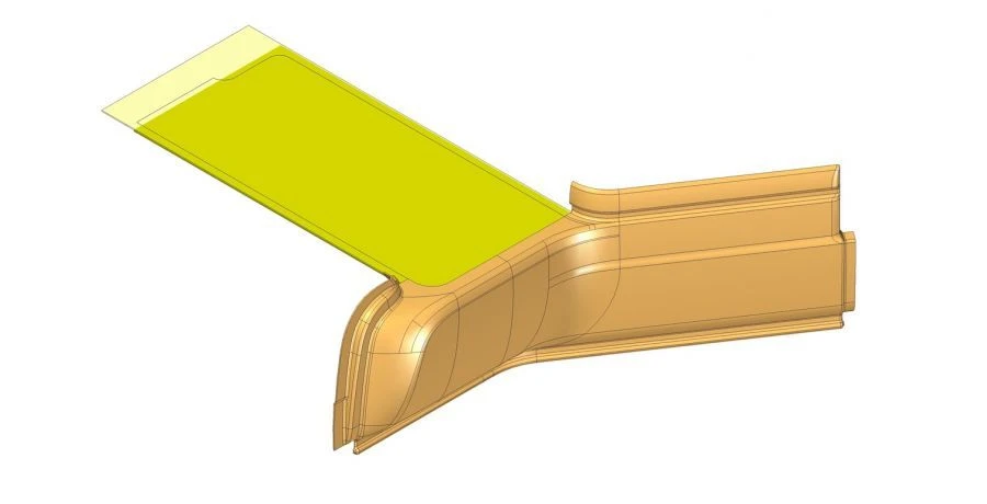 Rear Podium Cladding with Panel for Electric Bus 6274 - 529222-5107110