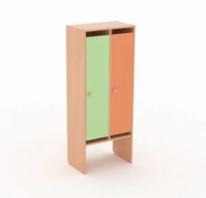 Children's Clothes Wardrobe - 2-Sectional Model