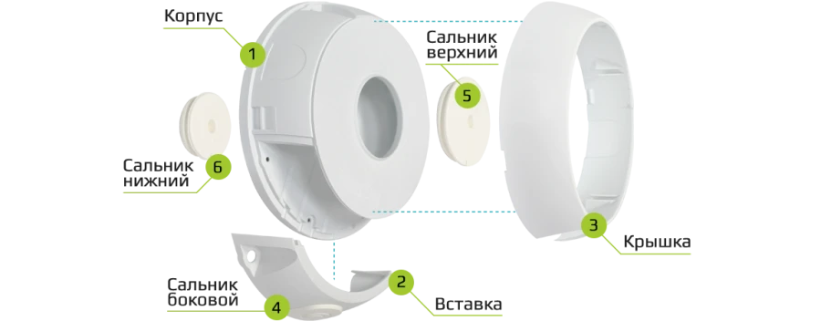 Universal Mounting Box KadrOn for CCTV Cameras "JB2-125