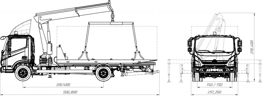 Special Recovery Vehicle with Crane (FG 314) SMA 223 on GAZ C49RD2, C49RF2