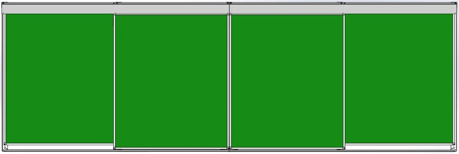 Magnetic Chalkboard Sliding Rail System "Basic