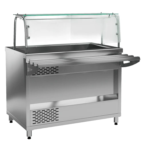Open Refrigerated Display Case PVCHE11V for Cold Snacks and Beverages