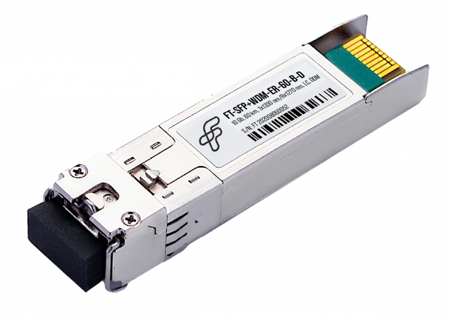 Optical Transceiver FT-SFP+-WDM-ER-60-B-D for 10Gbps Data Transfer