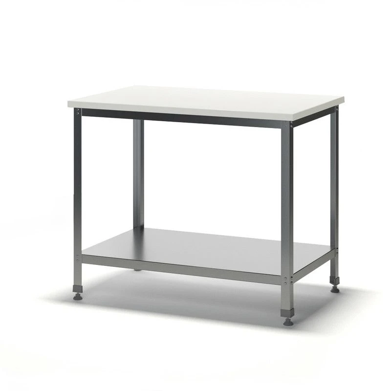 Stainless Steel Frame Table with Polypropylene Top PSPP