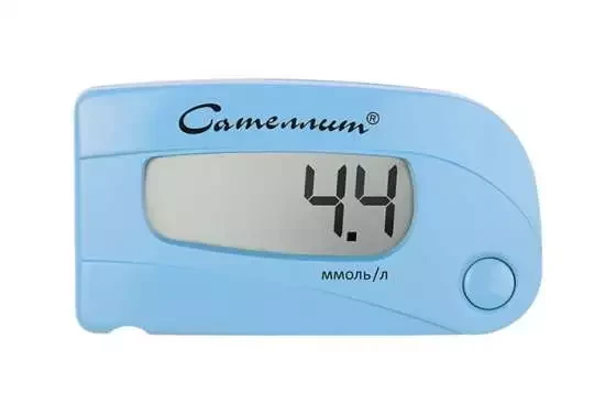 Portable Blood Glucose Meter PCK-02 "Satellite" with Single-use Electrochemical Strip