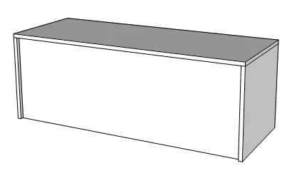 Conference Table with PVC Edging, Customizable