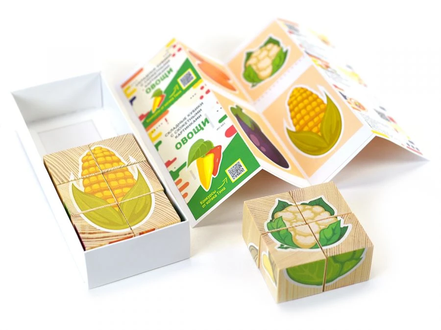 Storytelling Vegetable Cubes Set for Kids