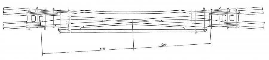 R50 Type 1/9 Crosspiece for Switch Installations