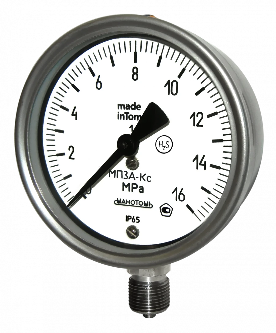 Pressure Gauge MP3A-Ks 1.5 for Measuring Overpressure and Vacuum
