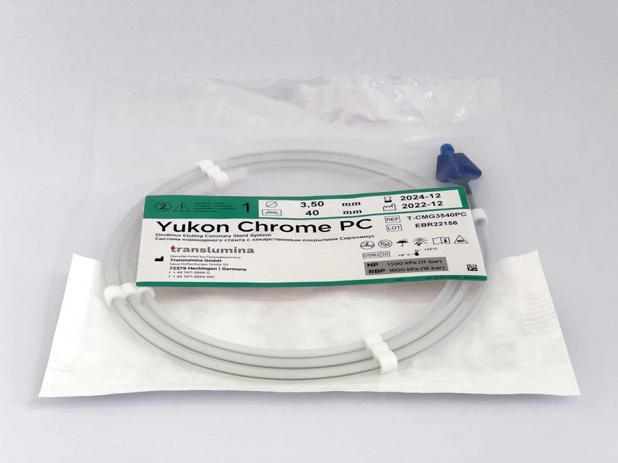 Drug-Eluting Coronary Stent Sirolimus Yukon Chrome PC