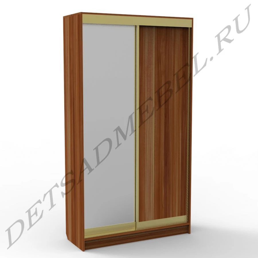 Two-Door Wardrobe with Mirror and Shelves M11.3