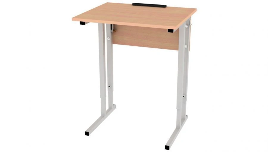 Adjustable Single Student Desk with Tilted Top 504.026