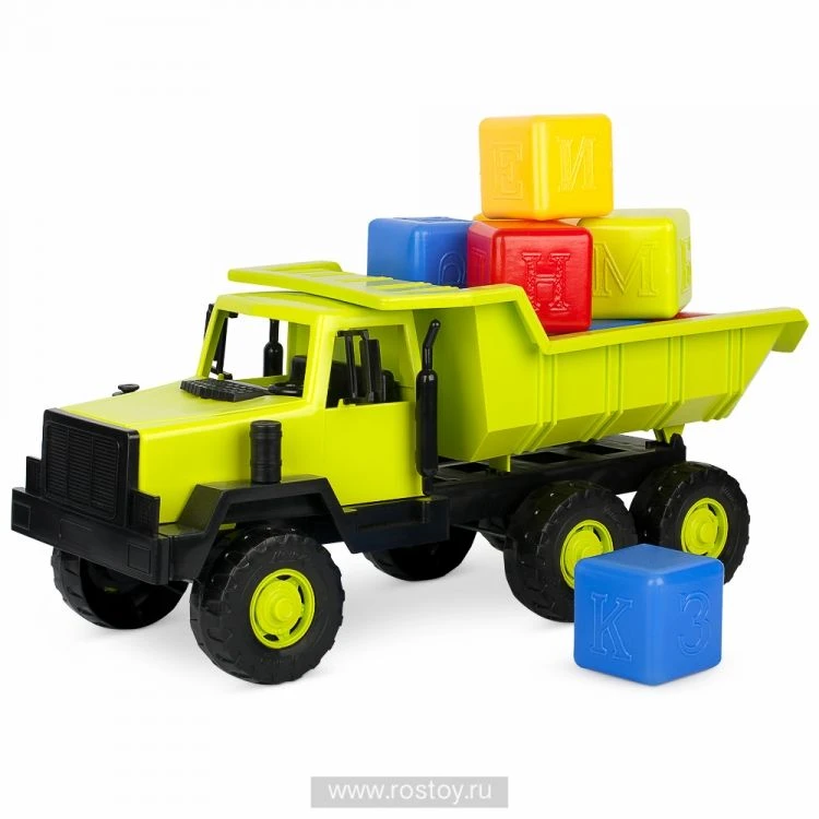 Taiga Dump Truck Toy with Building Block Set