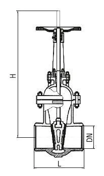 Welded Wedge Gate Valve ZS DN 50-1500 PN 0.1-6.3 MPa