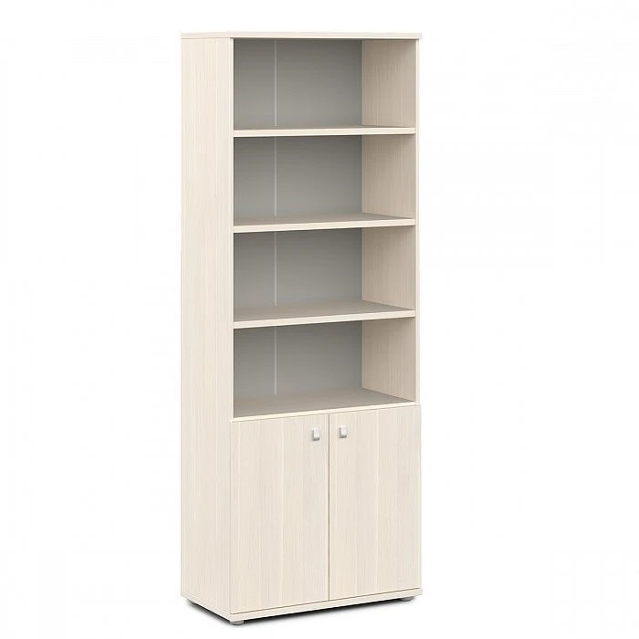 Semi-Open Wooden Archive Cabinet for Document Storage