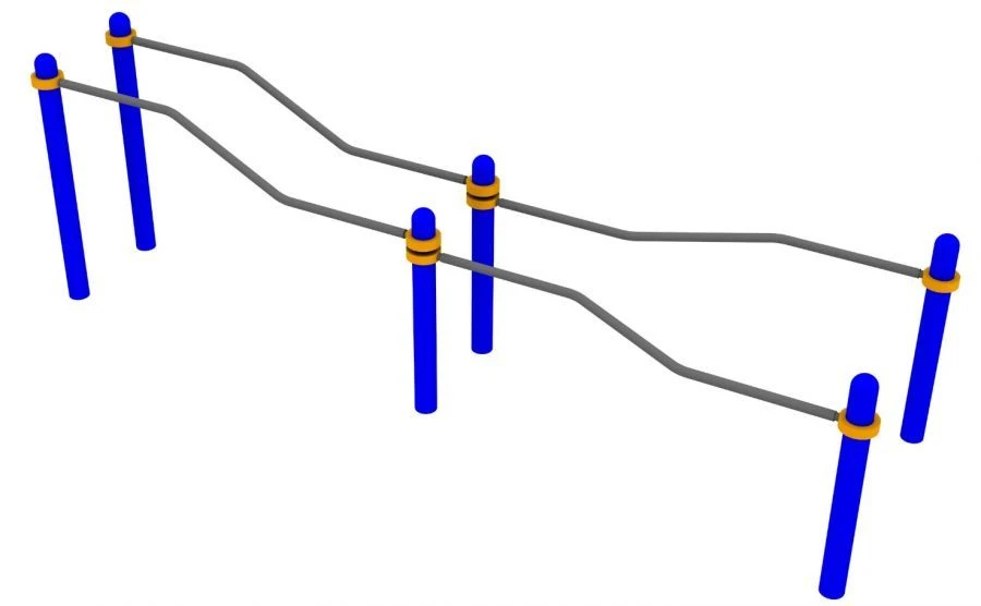 Adjustable Level Parallel Bars for Disabled and Physically Challenged B-001