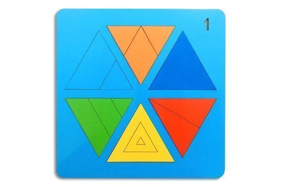 Triangle Puzzle Game No. 1 for Sensory Development