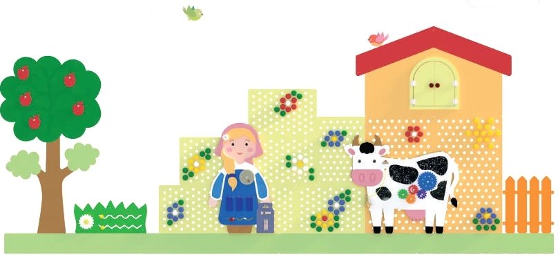 Decorative Development Panel "Milk Farm" PD-0MF